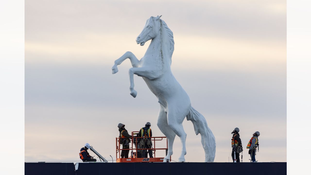 Broncos statue outside Empower Field at Mile High Stadium in Denver  Colorado Photograph by Eldon McGraw - Fine Art America