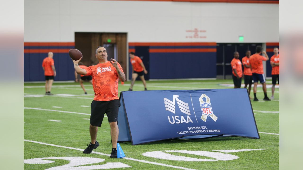 Broncos host USAA's Salute to Service NFL Boot Camp