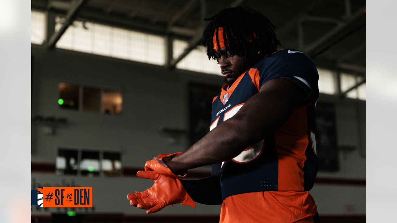 Denver Broncos on X: #SB48 jersey that Peyton Manning will wear. Photos of  patch being sewn on #Broncos jerseys:    / X