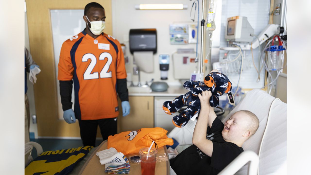 Photos: Broncos players visit UCHealth University of Colorado