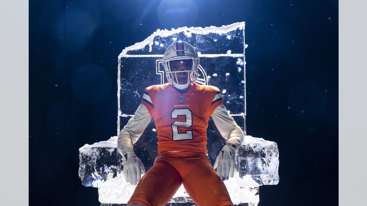 Photos: A closer look at the Broncos' 'Snowcapped' white alternate