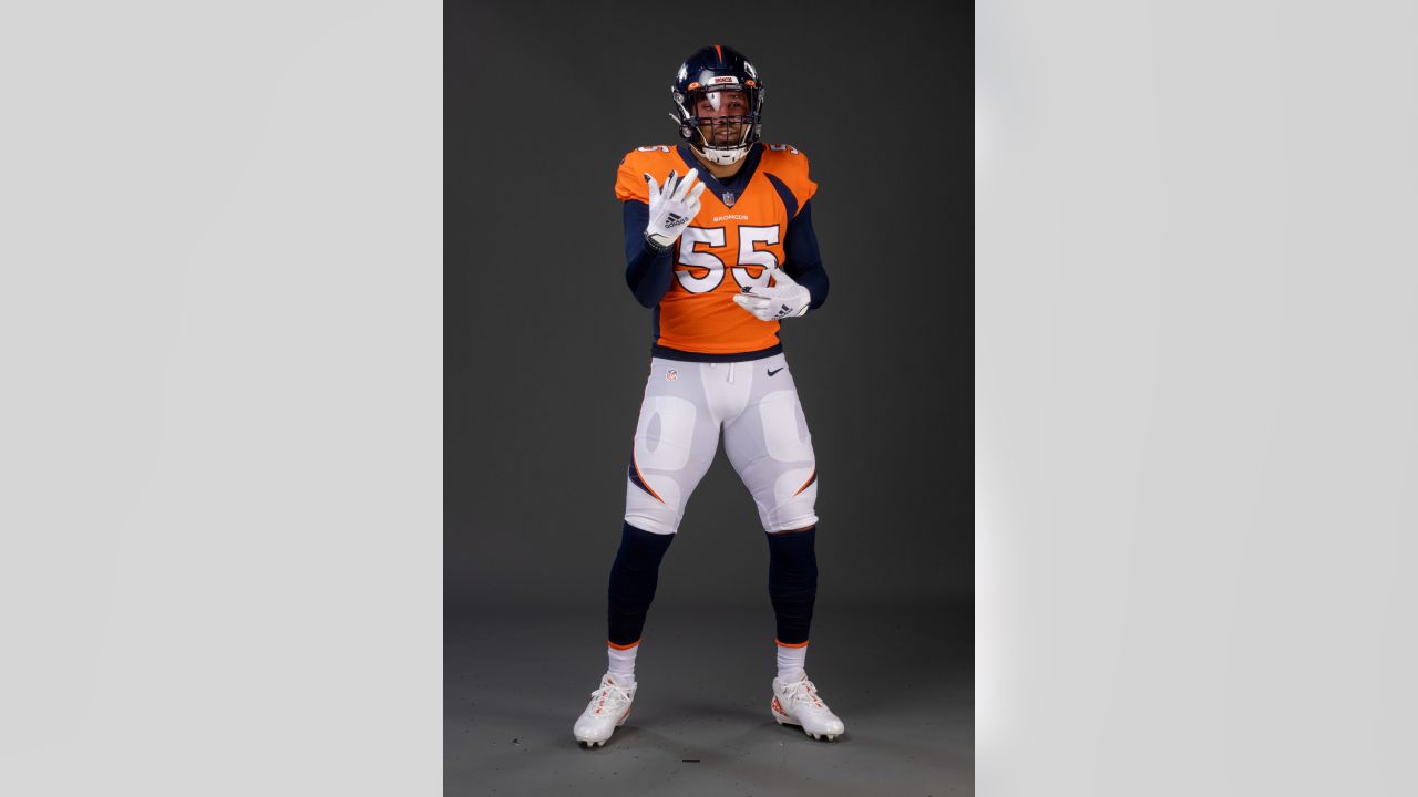 Top portraits of the Broncos in uniform from 2021 photo day