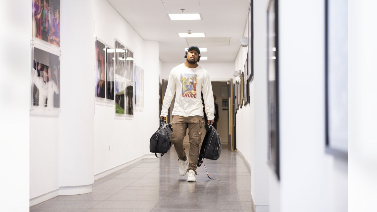 Arrival Style: The best of the Broncos' pregame fashion before taking on  the Jaguars in London