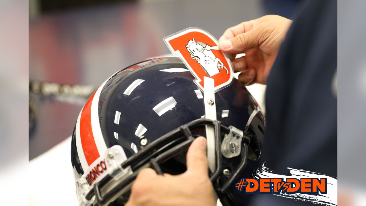 Denver Broncos: Equipment manager fixed logo on Color Rush helmets