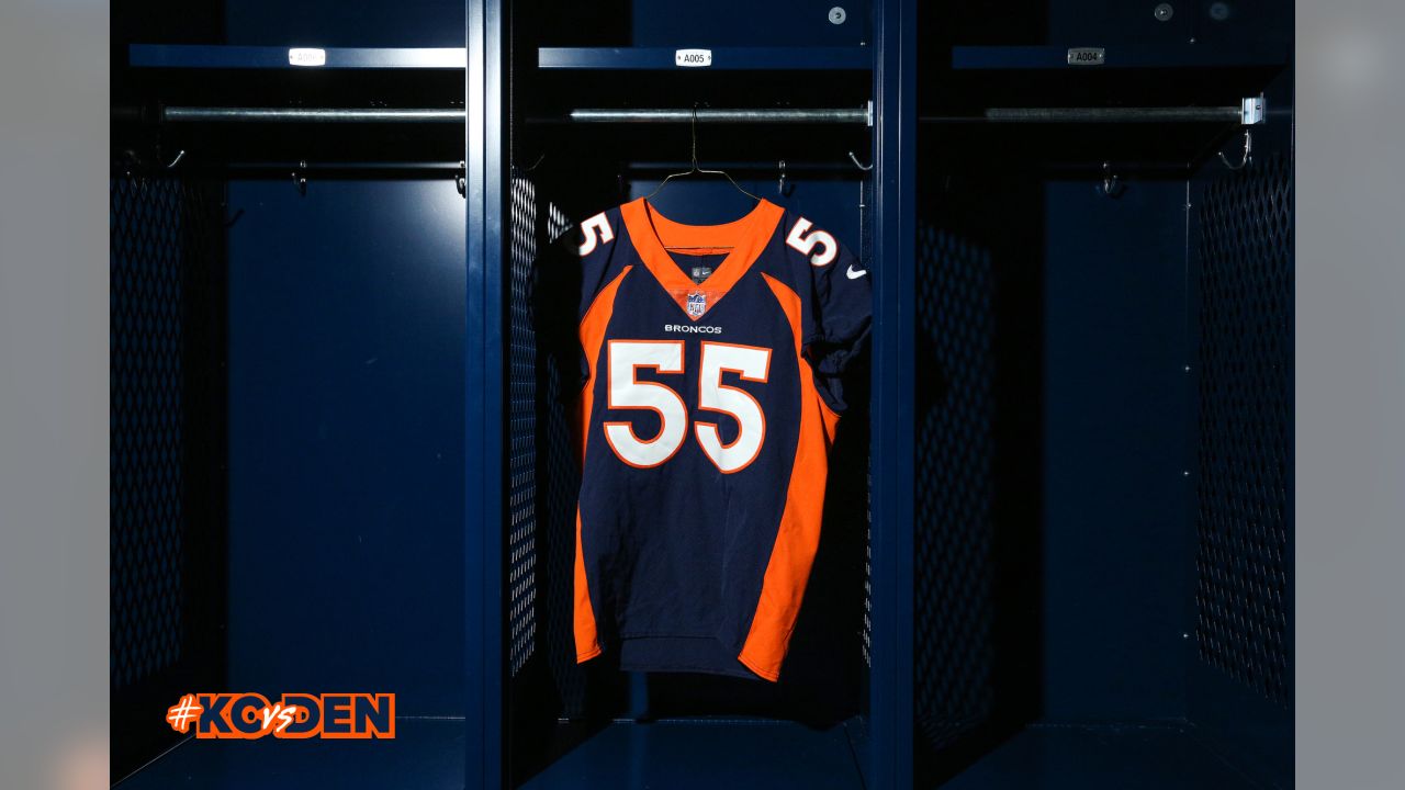 A sneak peek at the Broncos' alternate jerseys for #LVvsDEN