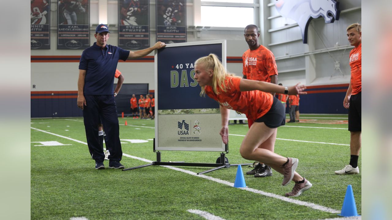 Panthers host 'USAA's Salute to Service NFL Boot Camp' for active