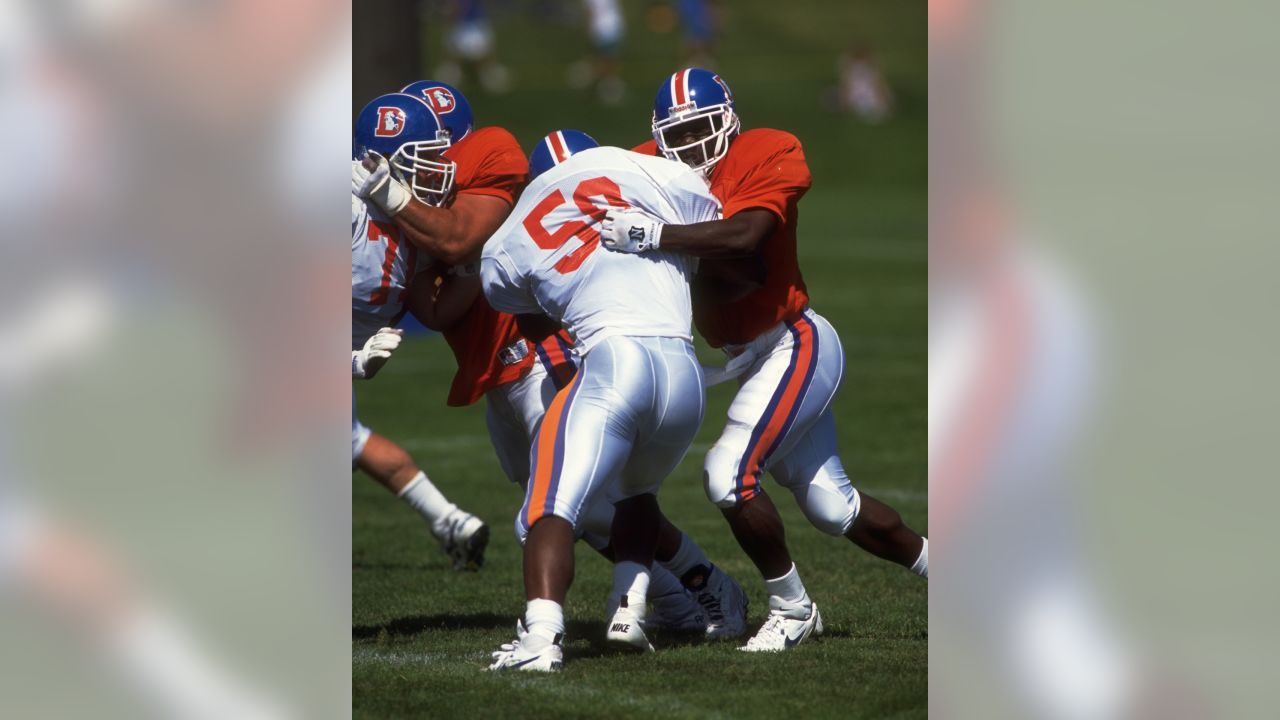 Some Broncos Linemen Appear At Training Camp With Unusual Extra Padding On  Outside Of Helmets - CBS Colorado