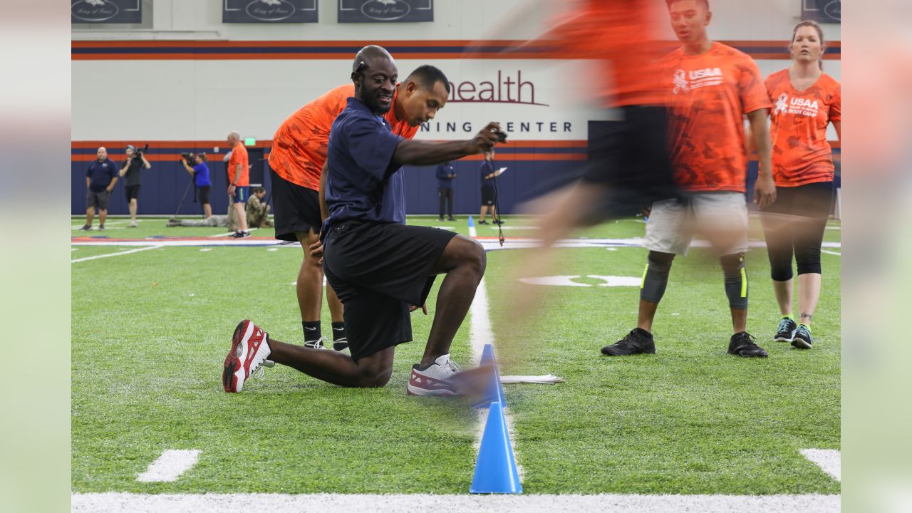 USAA - The Tampa Bay Buccaneers and USAA are hosting another  #SaluteToService Boot Camp today, where we've invited local active military  to enjoy training camp and participate in NFL drills. Check out