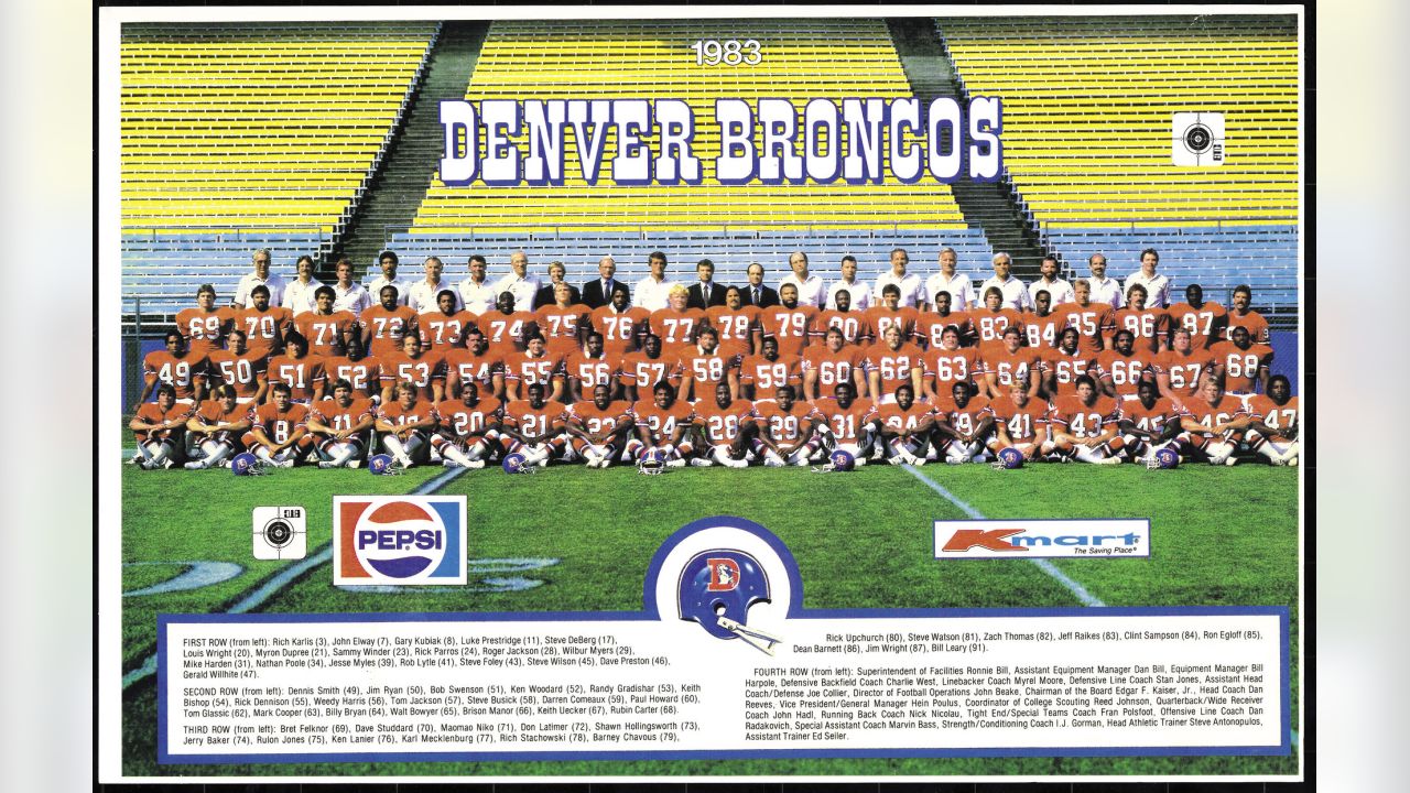 Lot 5 1980-1984 Denver Broncos Media Guides 1981 1982 1983