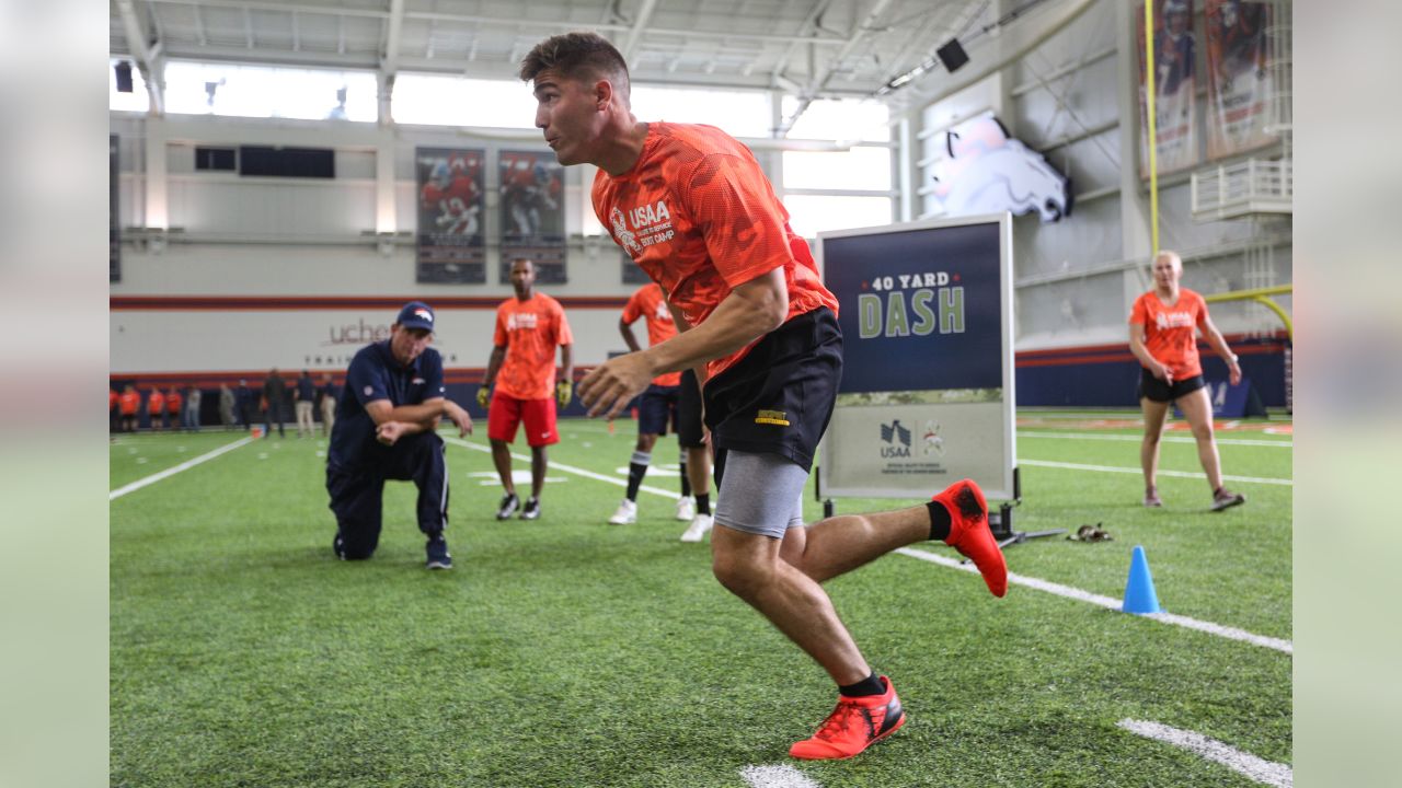 Broncos host USAA's Salute to Service NFL Boot Camp