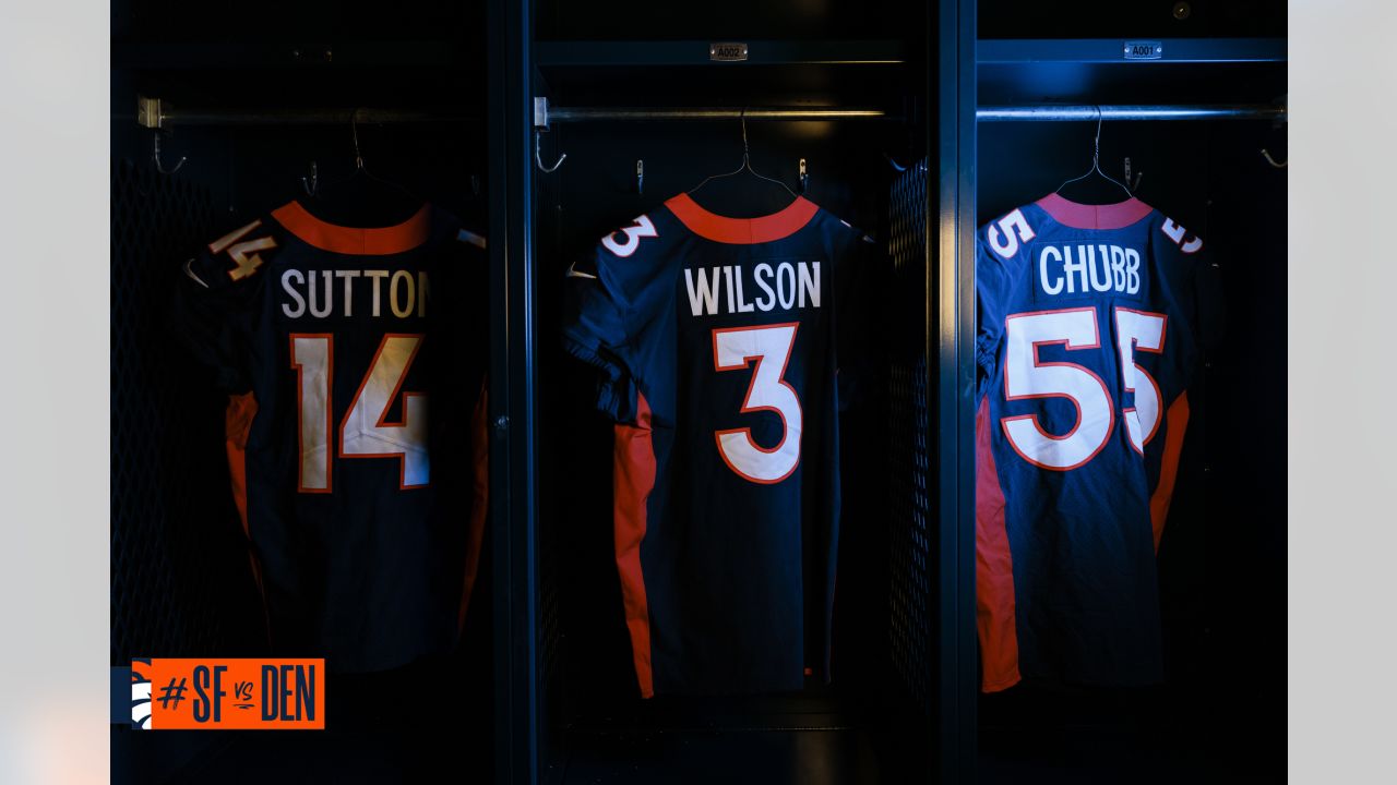 Moss Uniforms on X: Denver Broncos: With either a baby blue or a royal  blue as seen below, all football fans want the Broncos to embrace the past  with a look similar