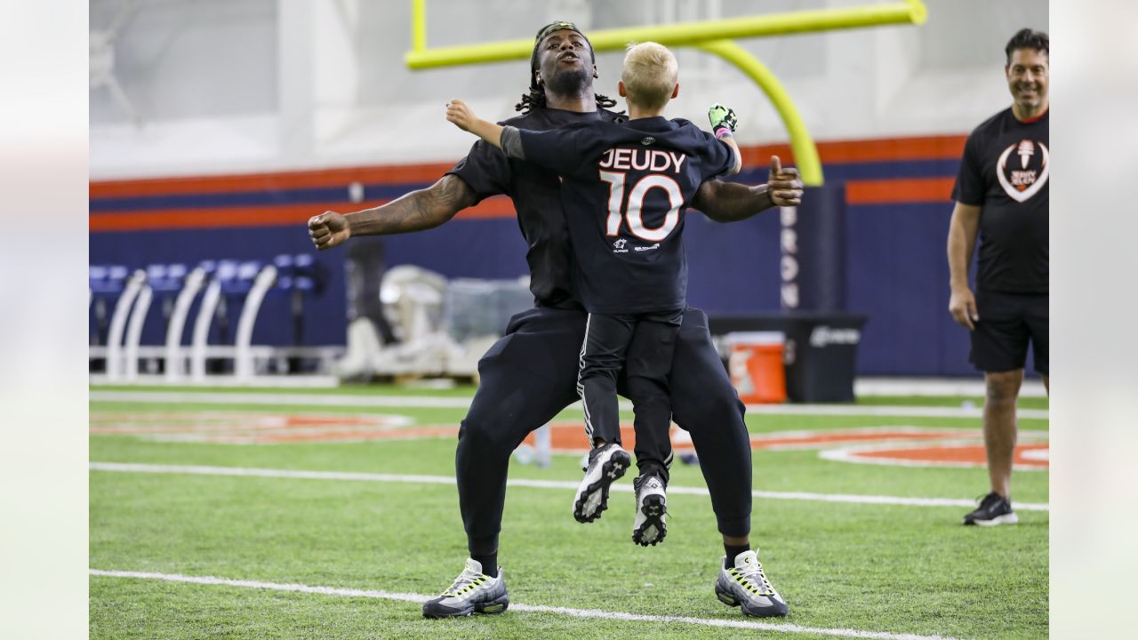 Denver Broncos wide receiver Jerry Jeudy hosts youth football camp