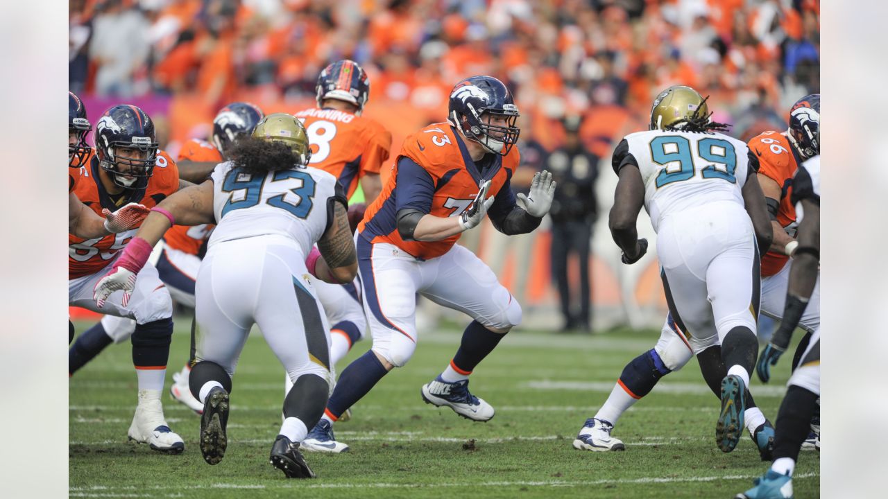 Denver Broncos lineman Chris Kuper is injured during the first News  Photo - Getty Images