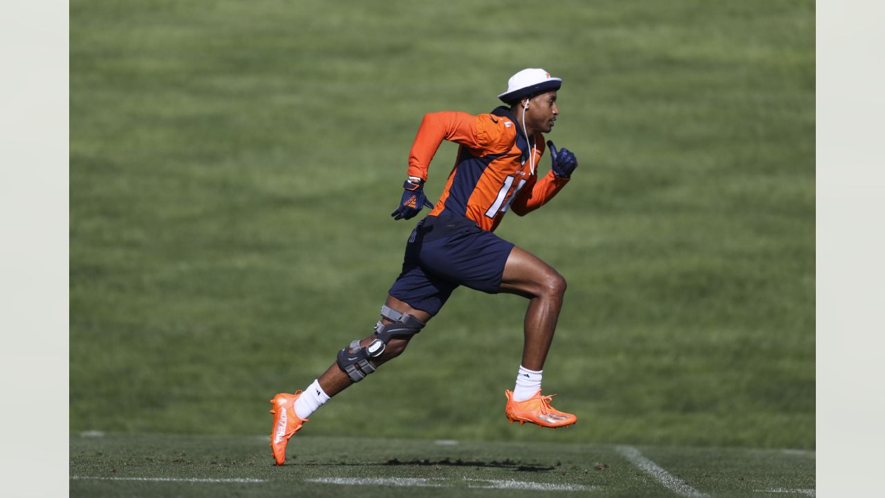 Denver Broncos' Courtland Sutton in action during an NFL football game  against the New York Giants Sunday, Sept. 12, 2021, in East Rutherford,  N.J. (AP Photo/Matt Rourke Stock Photo - Alamy