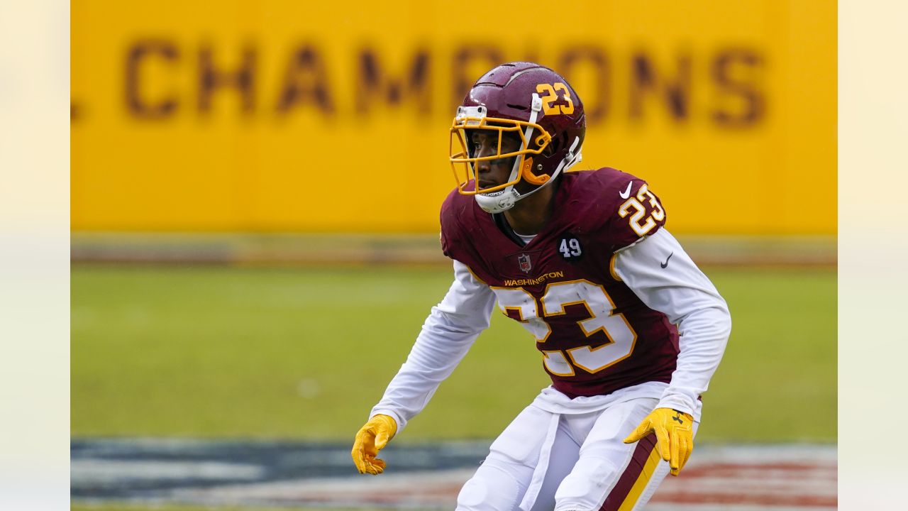 Washington Redskins running back Samaje Perine warms up prior to a  preseason NFL football game between the Cincinnati Bengals and Washington  Redskins, Sunday, Aug. 27, 2017, in Landover, Md. (AP P …