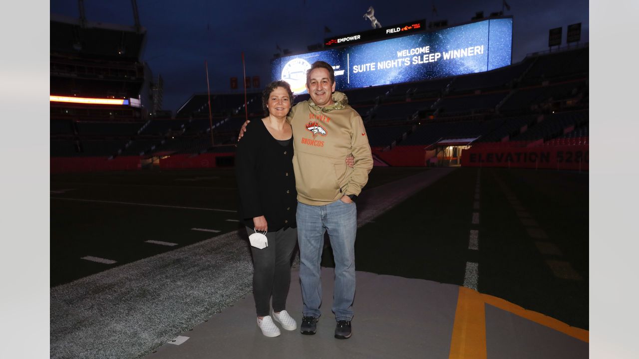 Photos: Broncos, Mattress Firm host 'Suite Night's Sleep' giveaway winners  at Empower Field at Mile High