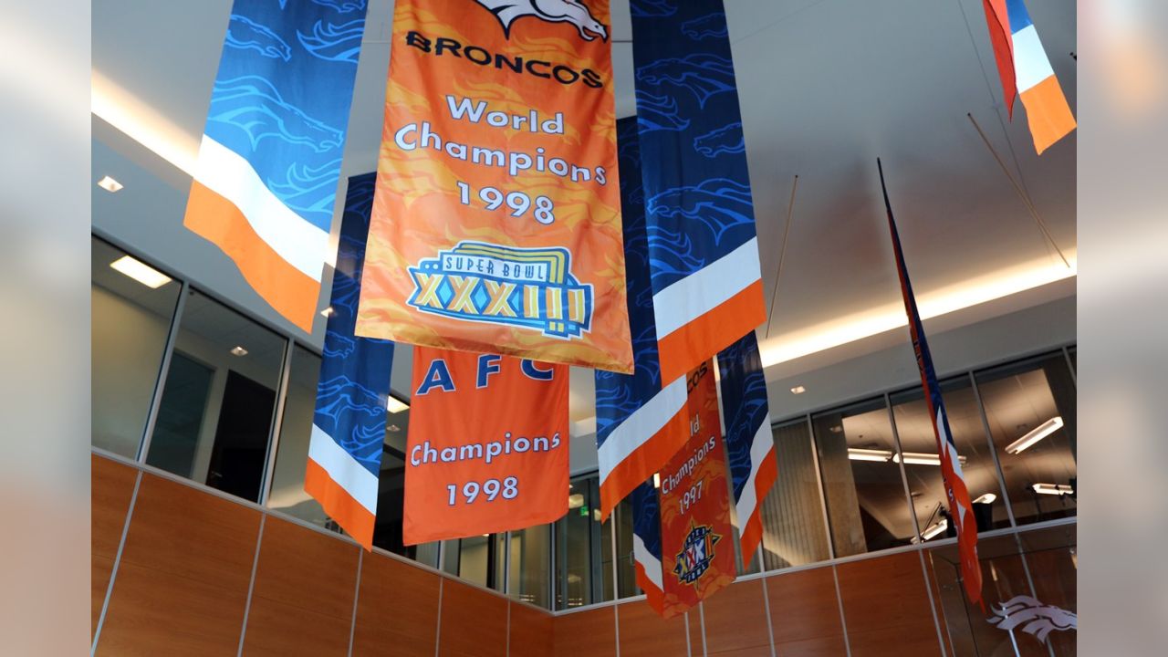 Denver Broncos super bowl championship banner flag