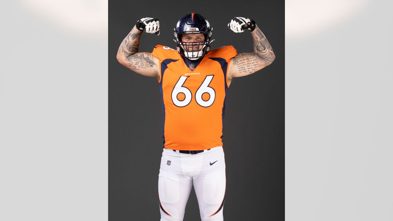 Top portraits of the Broncos in uniform from 2021 photo day