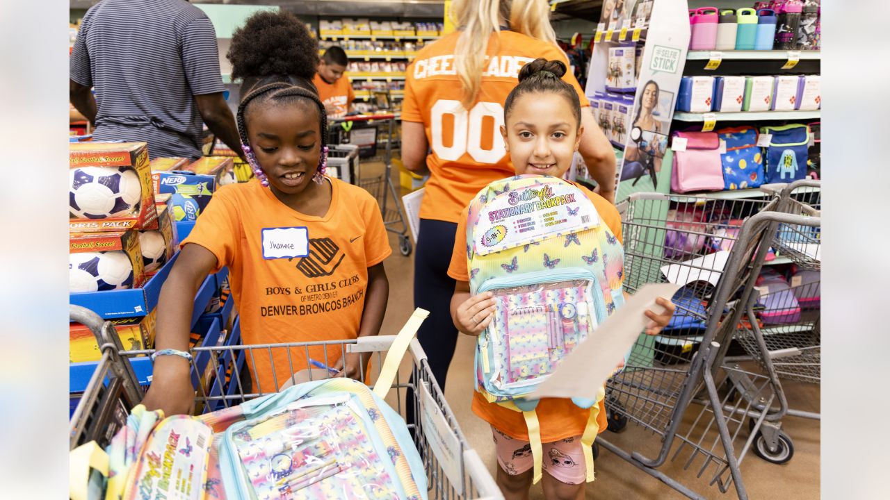 Photos: Broncos partner with King Soopers to take Boys & Girls Club members  back-to-school shopping