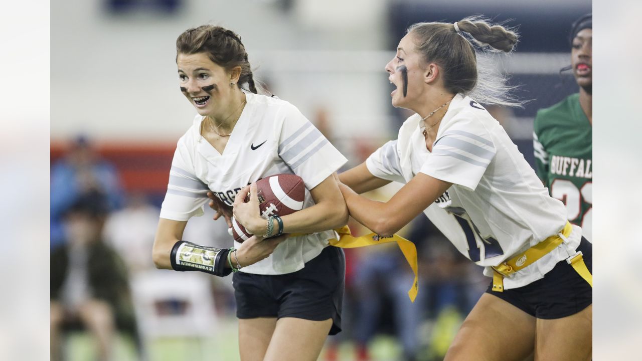 Broncos players, executives and staff take in inaugural Colorado Girls High  School Flag Football championship tournament