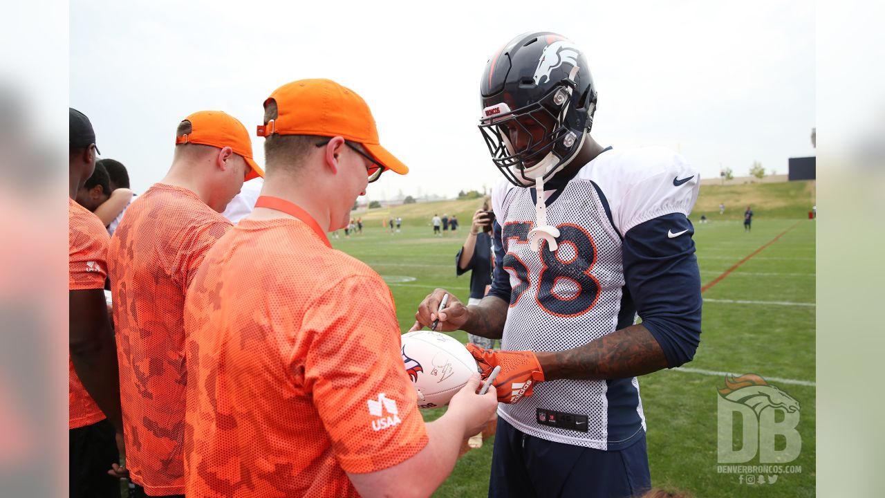 Broncos host USAA's Salute to Service NFL Boot Camp