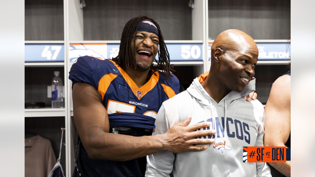 Photos: Inside the Broncos' celebration in the locker room and on the field  from Week 3