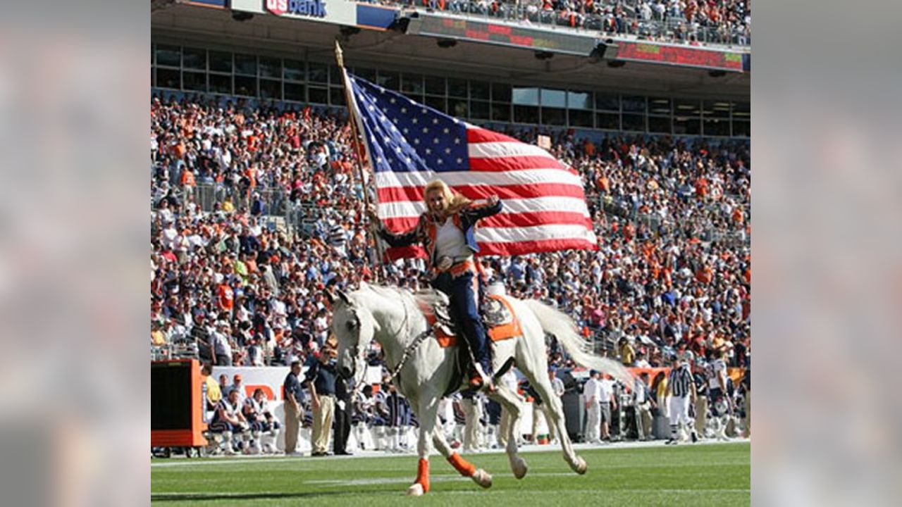 Denver Broncos mascot Thunder during the Denver Broncos v the