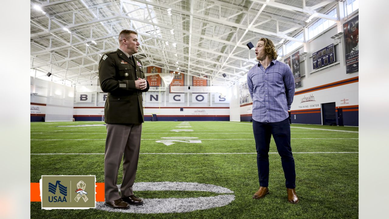 Broncos' Andrew Beck receives NFL Salute to Service award