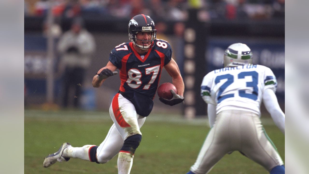 NFL Football - Denver Broncos Ed McCaffrey on Jan. 31 in Super