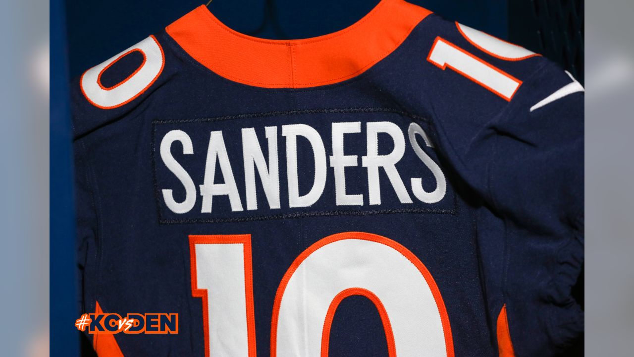 A sneak peek at the Broncos' alternate jerseys for #LVvsDEN