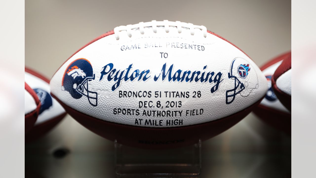 Photos: A peek inside Peyton Manning's game ball collection