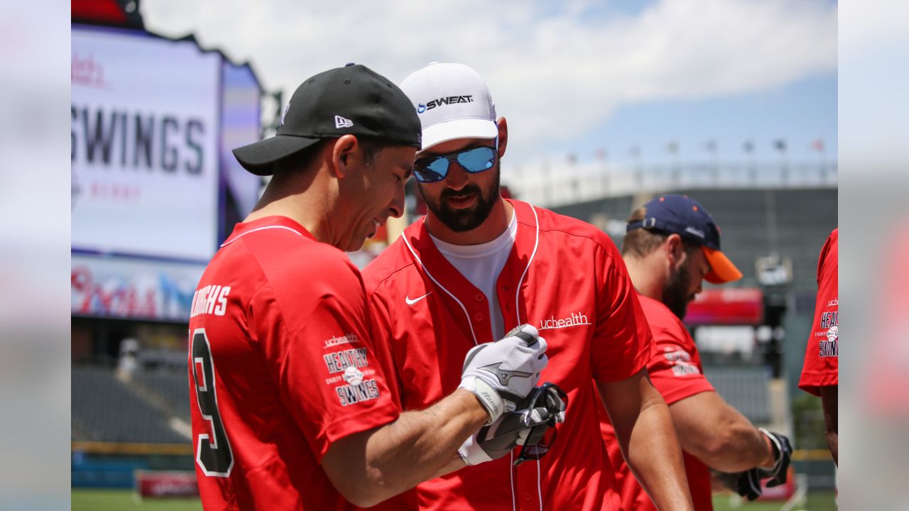 Former Colorado Rockies outfielder Ryan Spilborghs speaks at