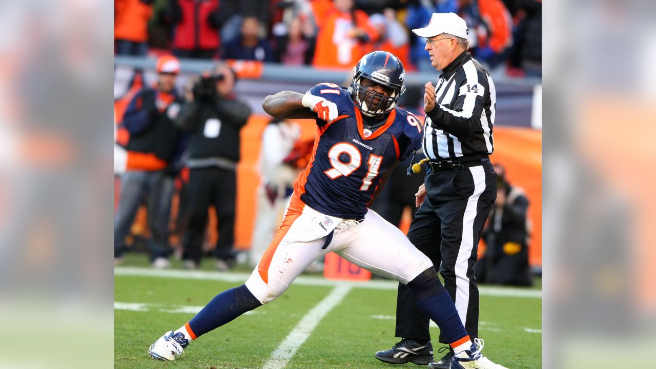 December 14, 2017: Denver wide receiver Demaryius Thomas (88) during  warmups of NFL football game action between the Denver Broncos and the  Indianapolis Colts at Lucas Oil Stadium in Indianapolis, Indiana. Denver