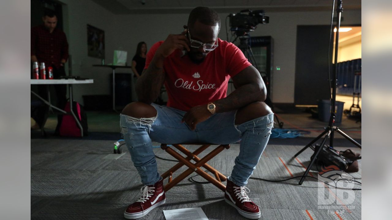 A day with Von Miller during his Old Spice media tour