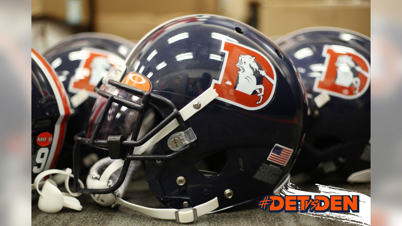 LOOK: Broncos, Chargers unveil sweet helmets for Color Rush game 