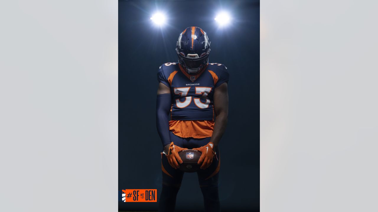 A sneak peek at the alternate blue jerseys for #KCvsDEN