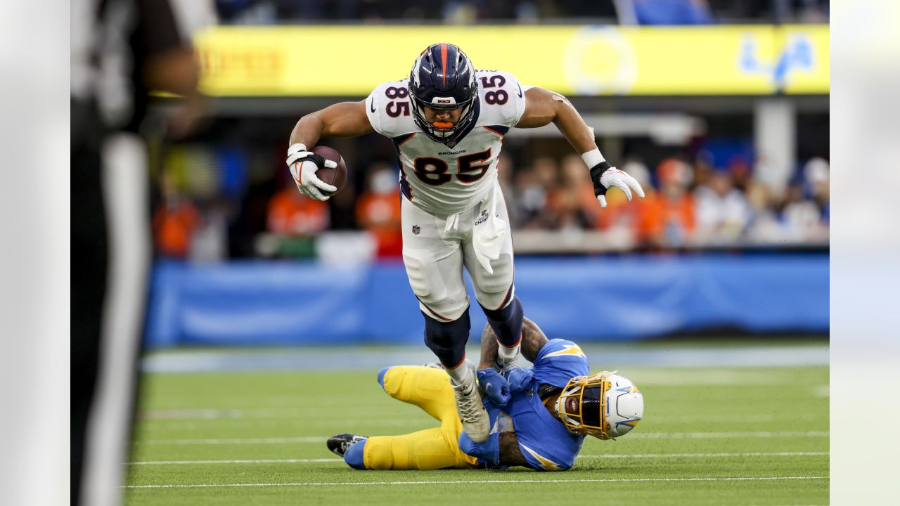 Denver Broncos cornerback Kyle Fuller (23) react against the Los Angeles  Chargers in the first half of an NFL football game Sunday, Nov 28, 2021, in  Denver. (AP Photo/Bart Young Stock Photo - Alamy