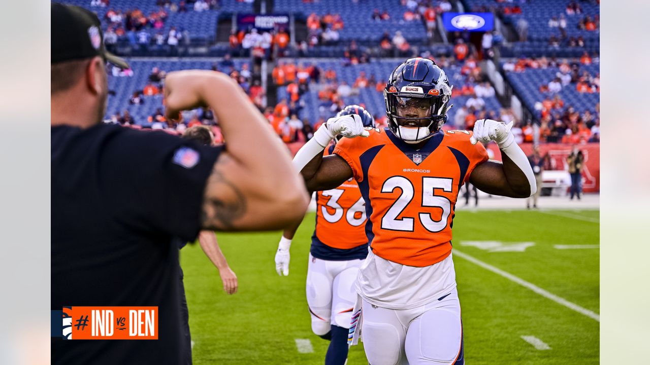 Denver Broncos quarterback Russell Wilson (3) looks at the defense of the Indianapolis  Colts during an NFL football game, Thursday, Oct. 7, 2022, in Denver. (AP  Photo/Jack Dempsey Stock Photo - Alamy