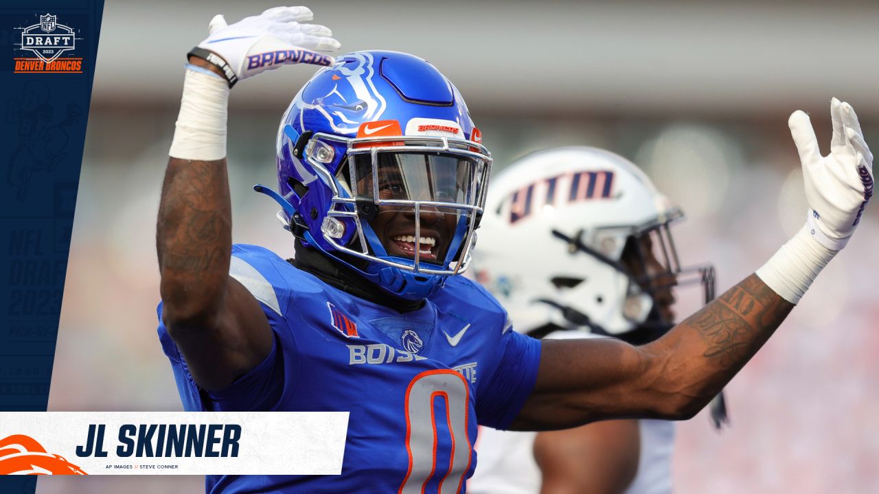 Denver Broncos draft Boise State safety JL Skinner with the 183rd