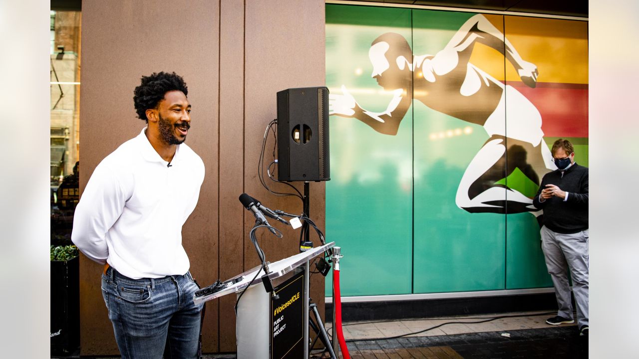 New #VoicesofCLE work commissioned by Browns' Myles Garrett