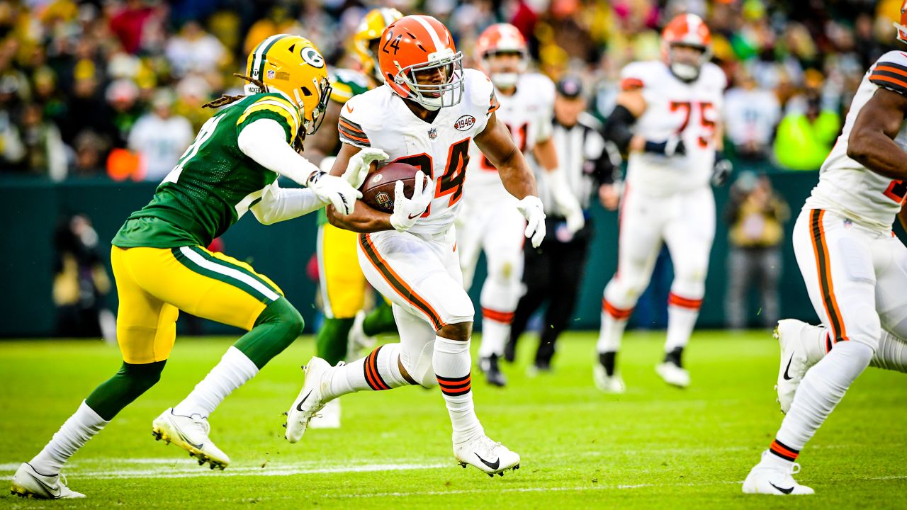 One year later, QB Baker Mayfield returns to Lambeau Field with