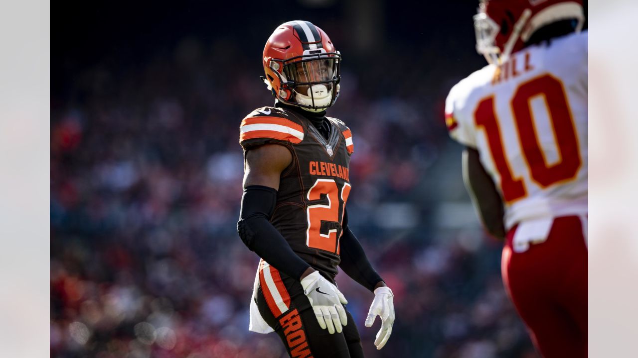 Cleveland Browns Denzel Ward Brown 100th Season Color Rush Legend