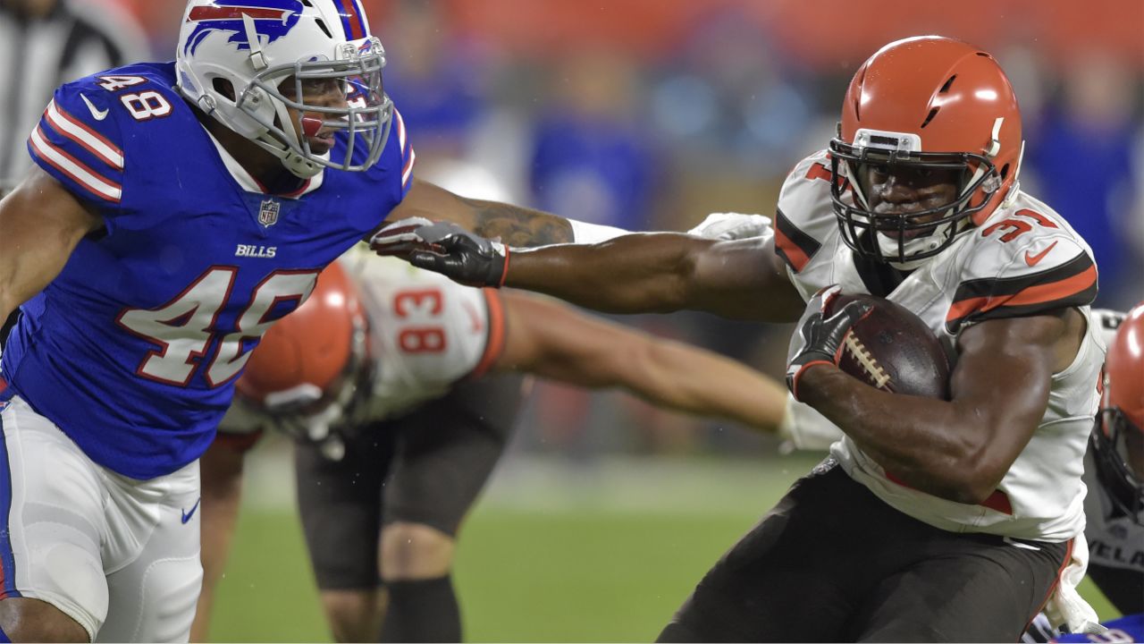 Ohio, USA. August 17, 2018: Cleveland Browns running back Carlos