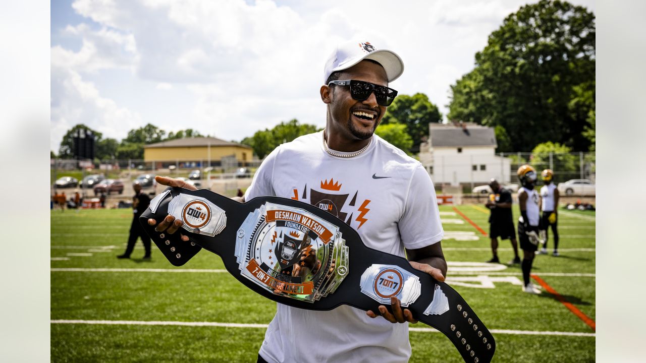 PHOTOS: Browns QB Deshaun Watson 7-on-7 high school football event