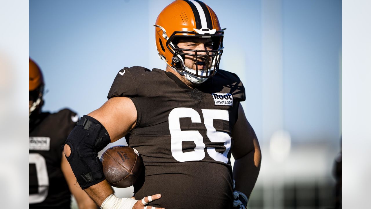 Hjalte Froholdt Cleveland Browns Player-Issued #72 Brown Nameplate from the  2021 NFL Season