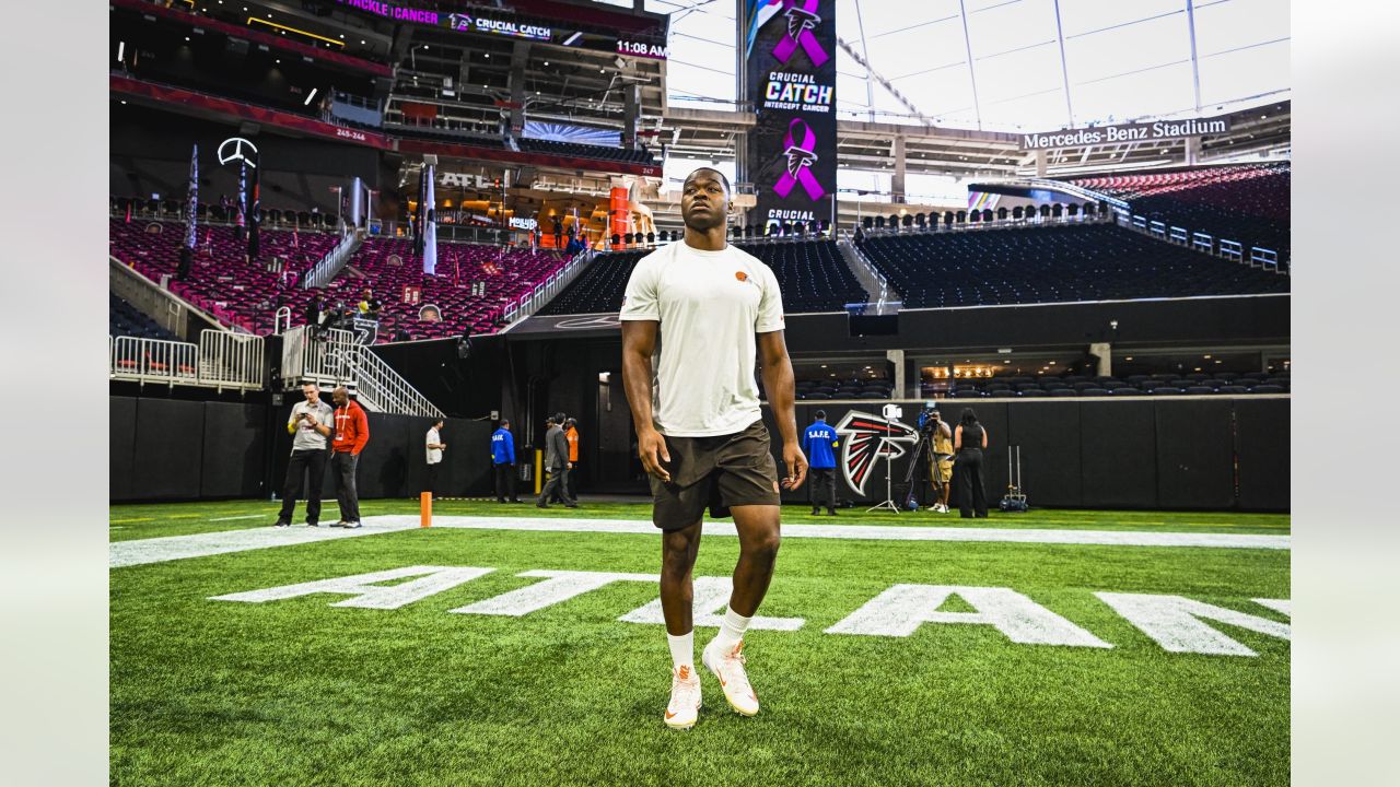 Cleveland Browns cornerback Martin Emerson Jr. (23) is shown during an NFL  football game against the Atlanta Falcons, Sunday, Oct. 2, 2022, in  Atlanta. (AP Photo/John Amis Stock Photo - Alamy