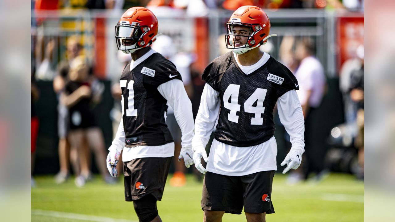 Myles Garrett one of many defensive players now at voluntary OTAs; Baker  Mayfield and skill players could join soon or for minicamp 