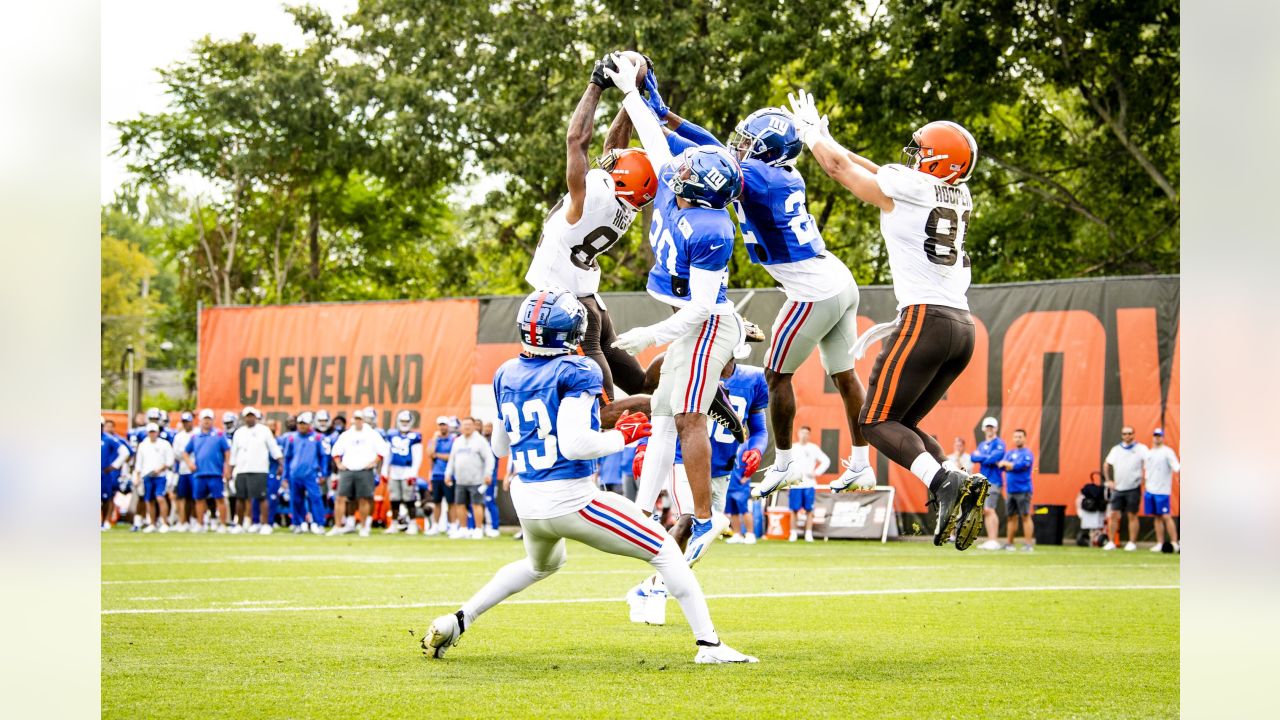 See it: New York Giants-Cleveland Browns conduct joint practices