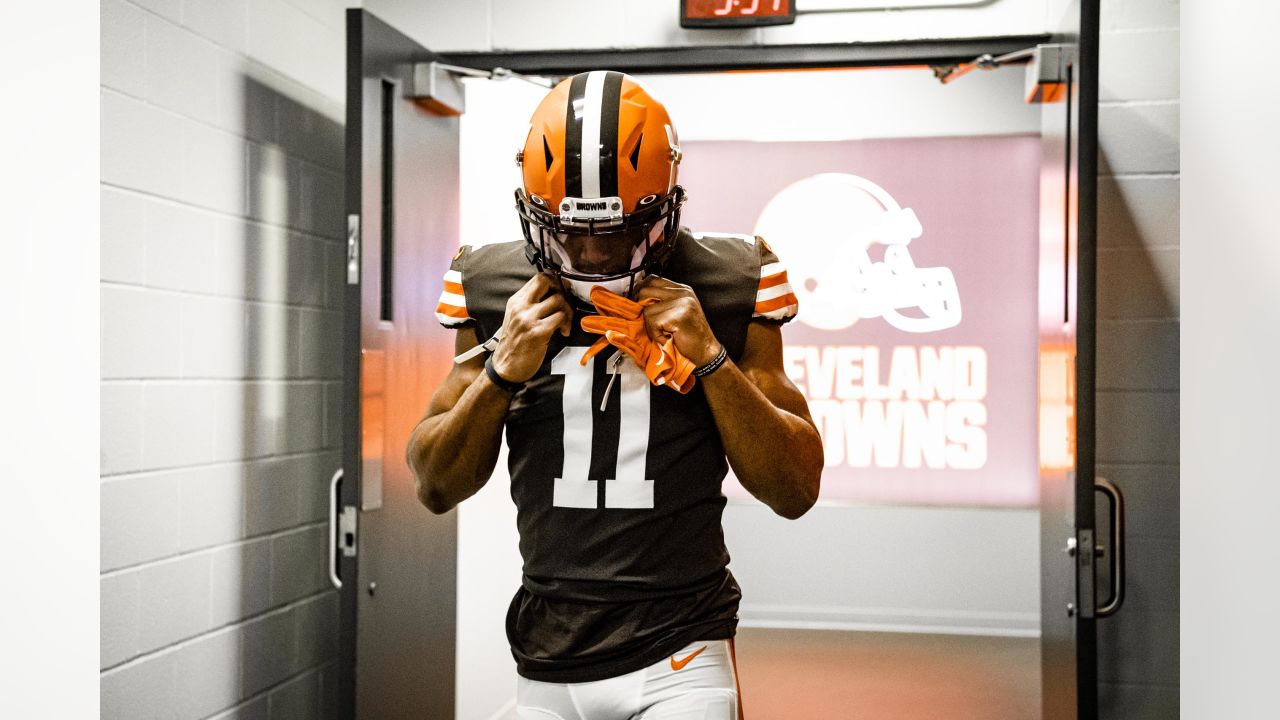 Fanatics Authentic Donovan Peoples-Jones White Cleveland Browns Game-Used #11 Jersey vs. Buffalo Bills on November 20 2022