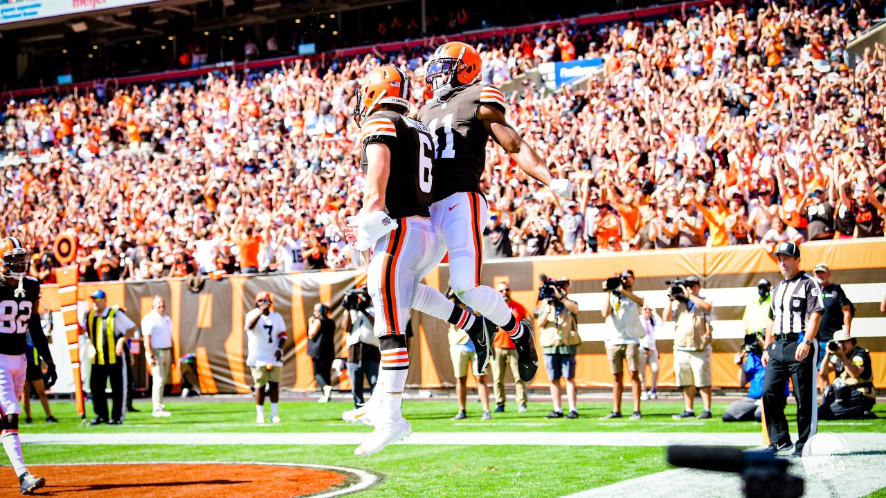 Cleveland Browns football fans fill the Municipal (Muni) Lot for